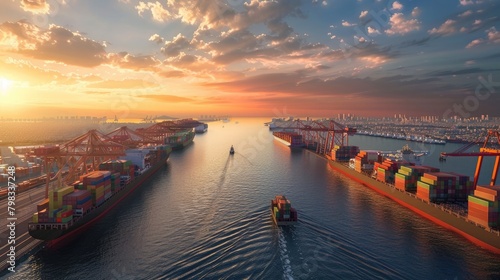 Global shipping route logistics supply chain trade commerce business economy asia europe china US india relations sanction politics network land sea photo