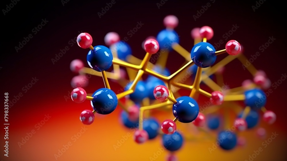 Molecule Science and technology background.