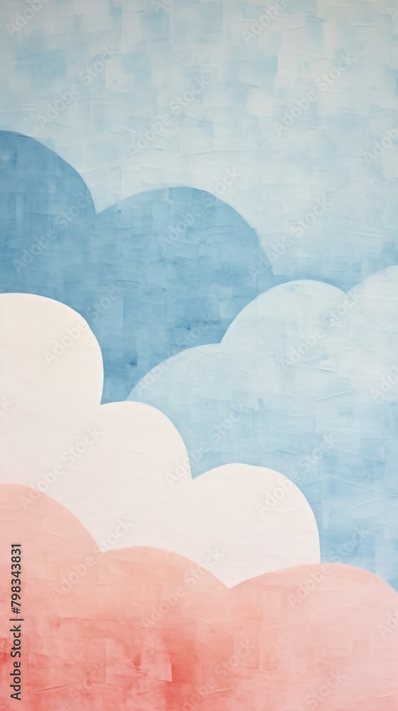 Abstract painting cloud blue. Abstract painting cloud blue.