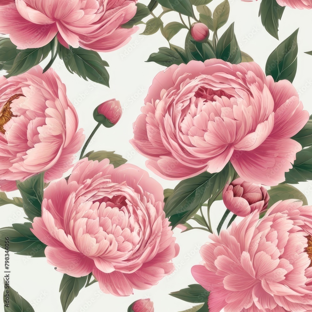 seamless pattern with pink roses seamless pattern with pink roses