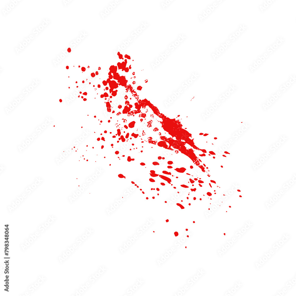 Ink Dropping, Blood and Splatter Vector