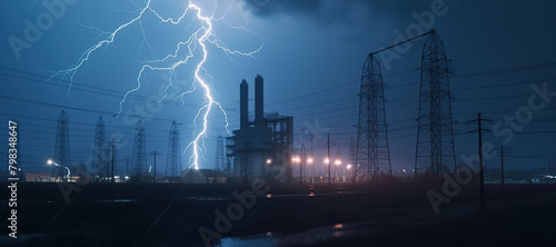 power plants, electricity, lightning 67