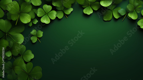 Frame with shamrock leaves, perfect for St. Patrick's Day