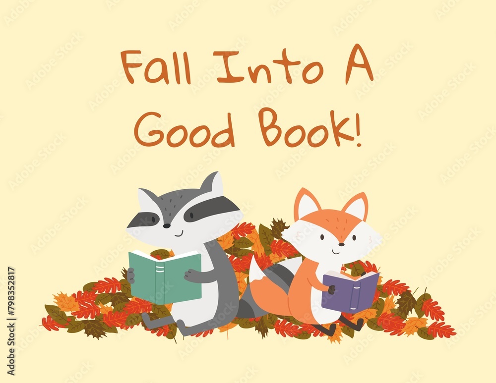 Fall Into A Good Bookttt - 1