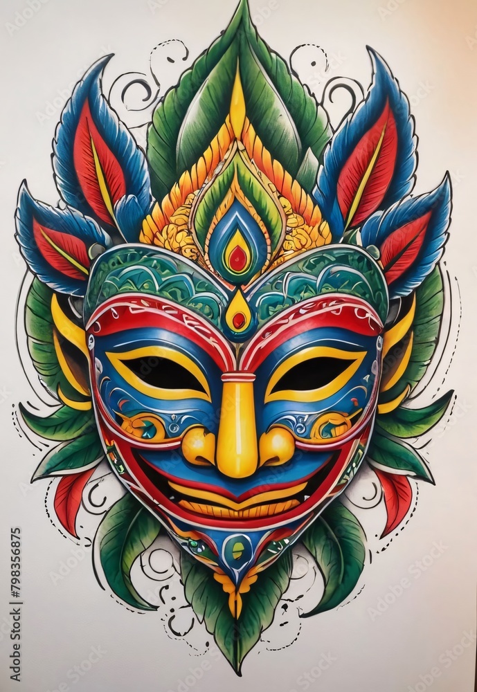 Fototapeta premium very scary devil msak