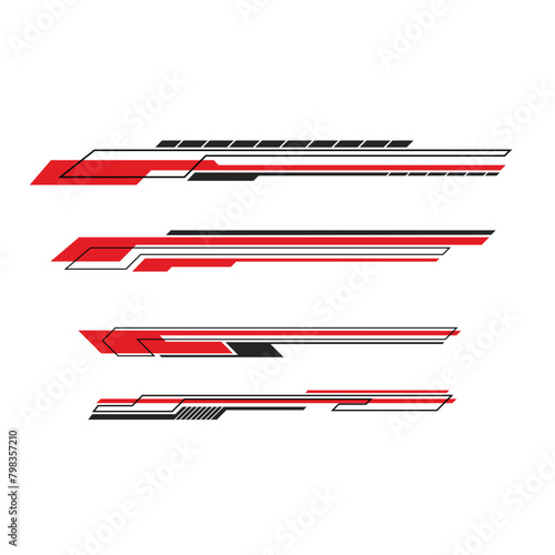 car wrapping decal vector. modern decals for cars
