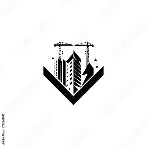 creative and modern civil engineering logo