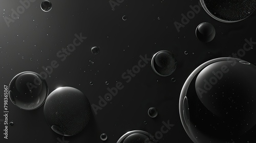 gradient background, dark, space-like, black and white, minimal, glassmorphism 