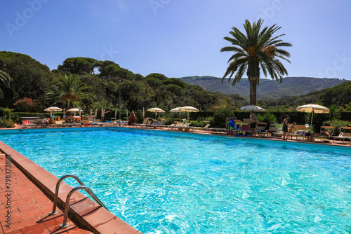 swimming pool in hotel