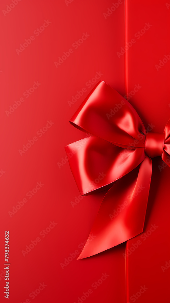 Bow on red background Bow on red background
