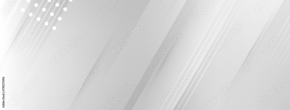 Obraz premium white background with diagonal lines, modern minimalist with gray gradient