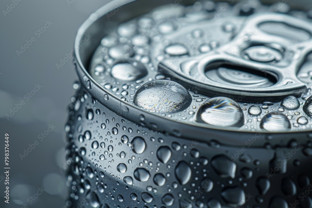 Aluminum can mockup. Background with selective focus and copy space for text Aluminum can mockup. Background with selective focus and copy space for text