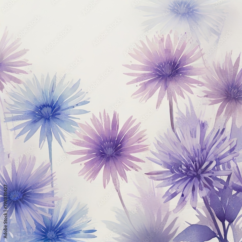 abstract drawing watercolor background of aster abstract drawing watercolor background of aster