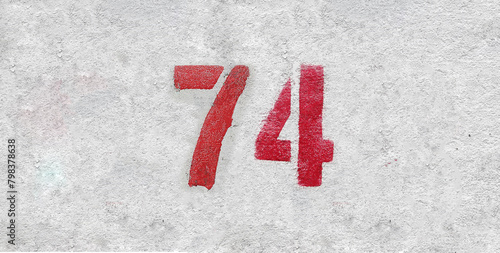 Red Number 74