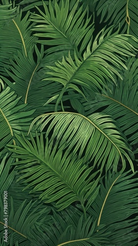Palm leafs nature vegetation outdoors.