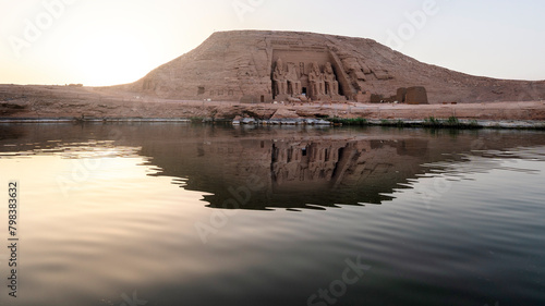 Fotografie Sunset in Abu Simbel, Egypt