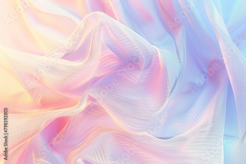 Pastel Gradient Wonderland  Futuristic Texture with Retro Mesh Pattern and Summer Light Effects