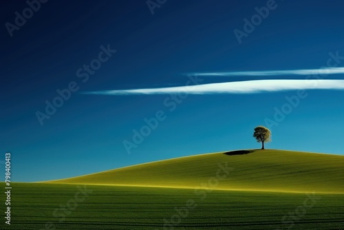 Photo of field landscape outdoors horizon.