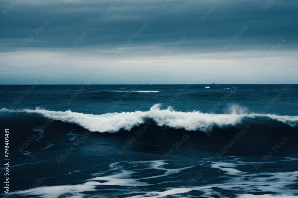 Fototapeta premium Photo of sea riptide transportation outdoors sailboat.