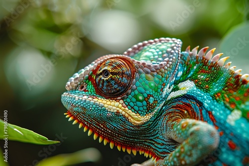 Chameleon on a branch