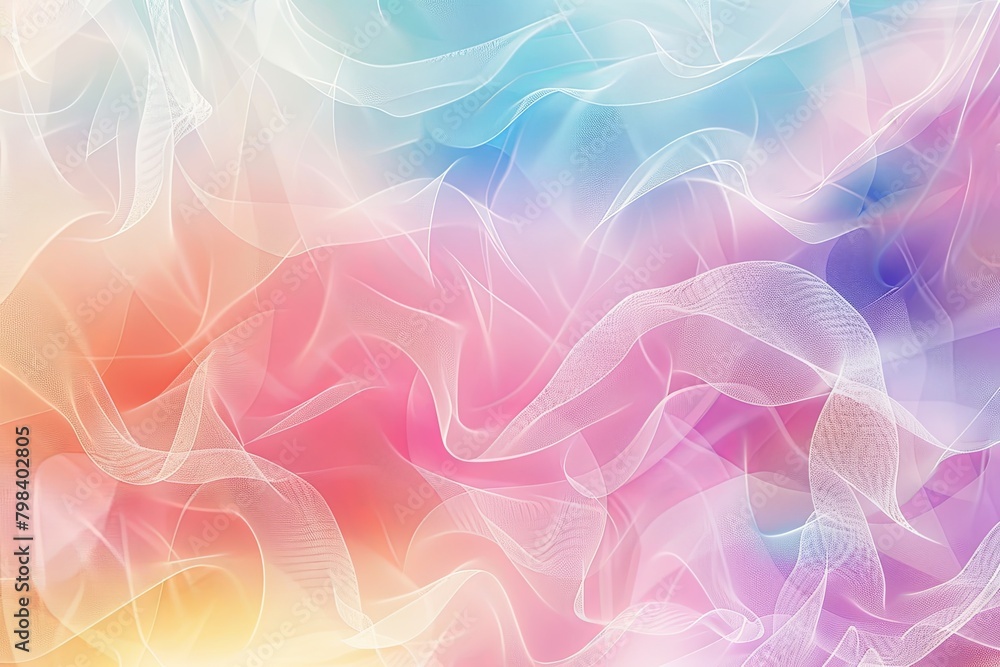 Pastel Smooth Transitions: Bright Mesh Patterns on Rough Abstract Background with Colorful Stain Highlights Pastel Smooth Transitions: Bright Mesh Patterns on Rough Abstract Background with Colorful Stain Highlights