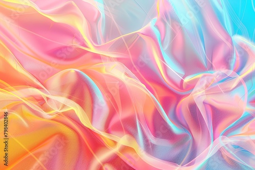 Pastel Holographic Gradient: Futuristic Texture Fusion