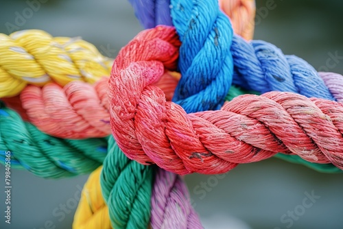 Unity Braid Colors: Strong Support Network Visualized Through Colorful Rope
