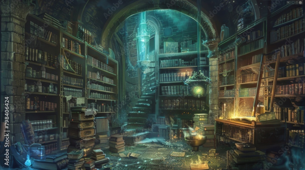 In a hidden underground vault filled with shelves upon shelves of ancient books and mystical ingredients a great discovery is made . .