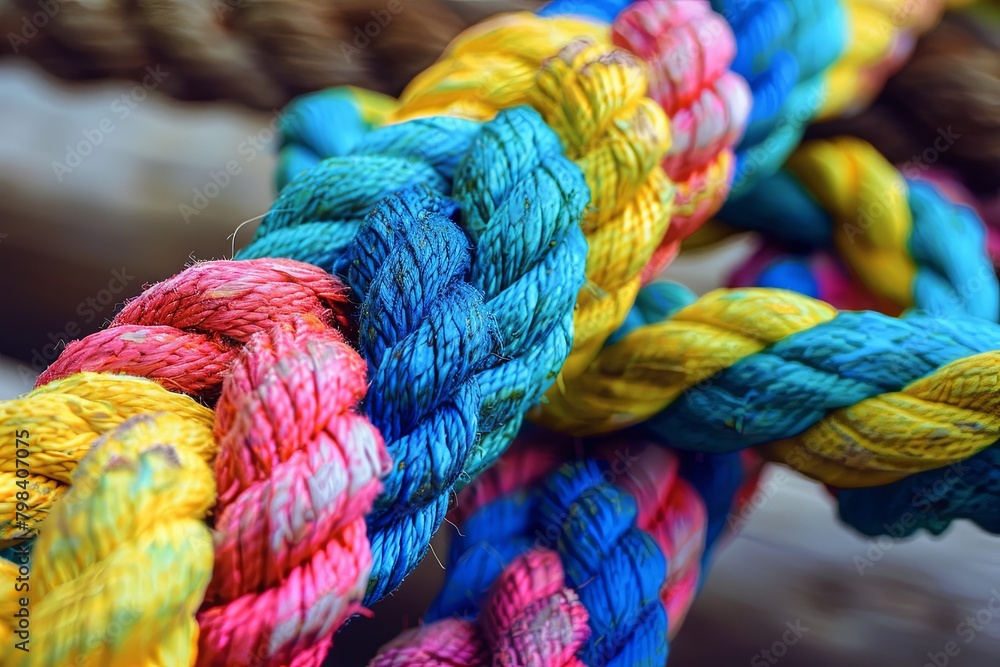 Colorful Cooperation: A Braided Rope Teamwork Concept for Collective Empowerment