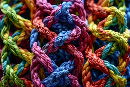 Teamrope Unity: Vibrant Braided Support for Strong Community Connection