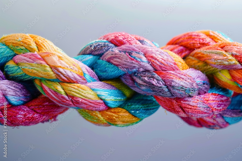 Team Unity Vibrant Braid: The Multicolored Cord of Leadership