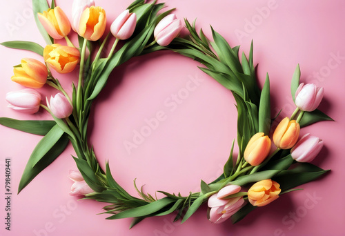 'shadow fresh flat Easter Day background hard concept Valentines Wreath light tulips lay text dark place card Festive Greeting pink Mother's Design Wedding Frame Art Easter Spring Love Birthday' #798409441