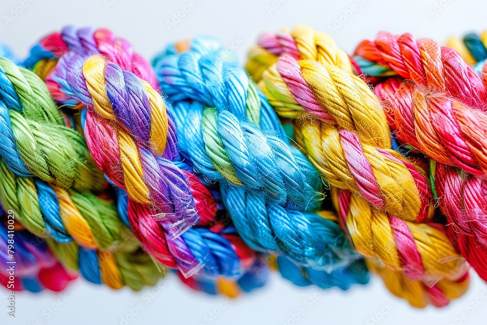Braided Together: A Vibrant Tapestry of Teamwork and Support