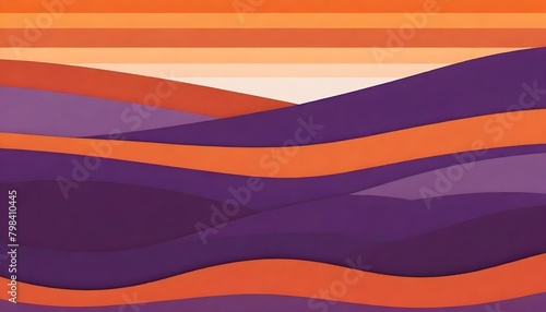 Minimalistic Purple Orange Stripes Artwork Colorful Background Illustration Abstract Painting Design