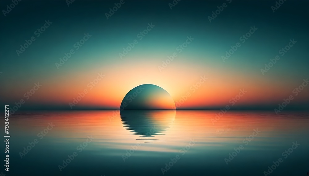 Minimalistic Sunset Artwork Illustration Digital Painting Abstract Graphic Background Design Minimalistic Sunset Artwork Illustration Digital Painting Abstract Graphic Background Design