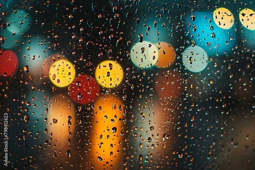 drops of rain on the window
