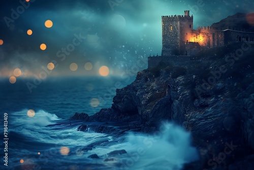 castle in the night 