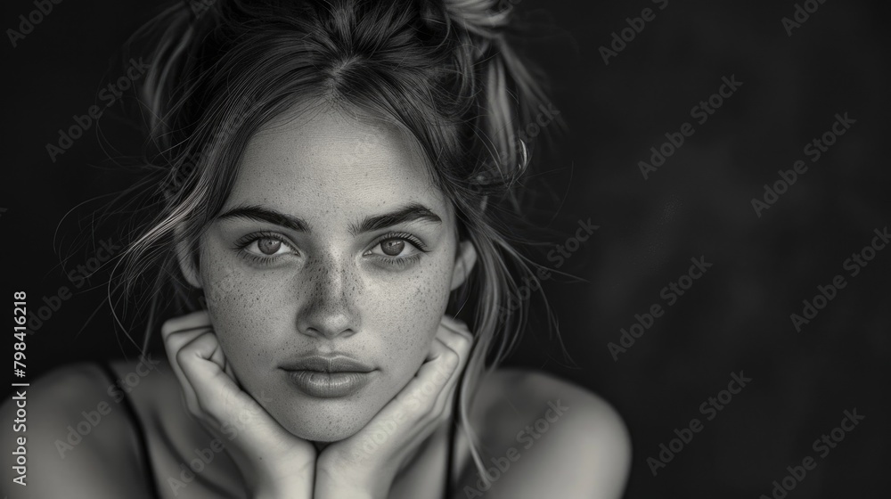 Studio shooting, portraits of young women Studio shooting, portraits of young women