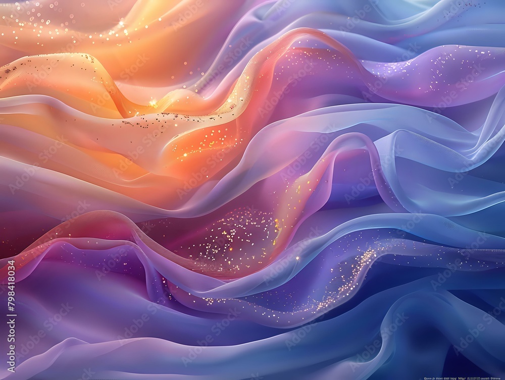 Obraz premium Whispers of Unseen Worlds: A Visual Feast of Tranquility and Movement