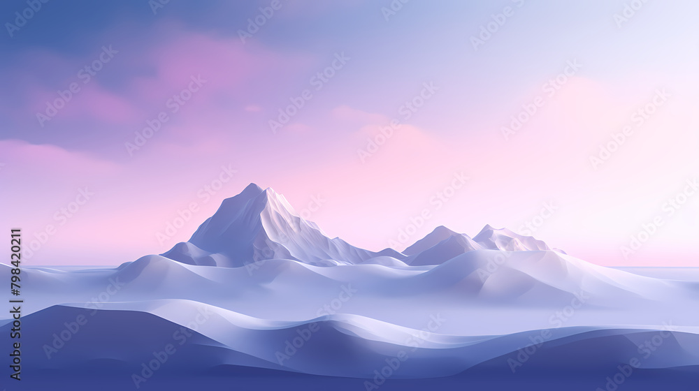 Minimalist abstract mountain illustration Minimalist abstract mountain illustration