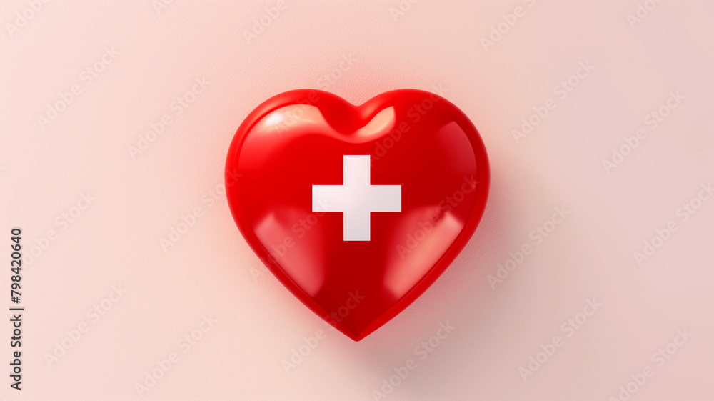 Obraz premium Red Cross Day concept 