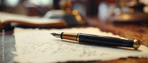 Wallpaper Mural A fresh sheet of paper sits on a desk, eager to absorb the ink of your thoughts. Torontodigital.ca