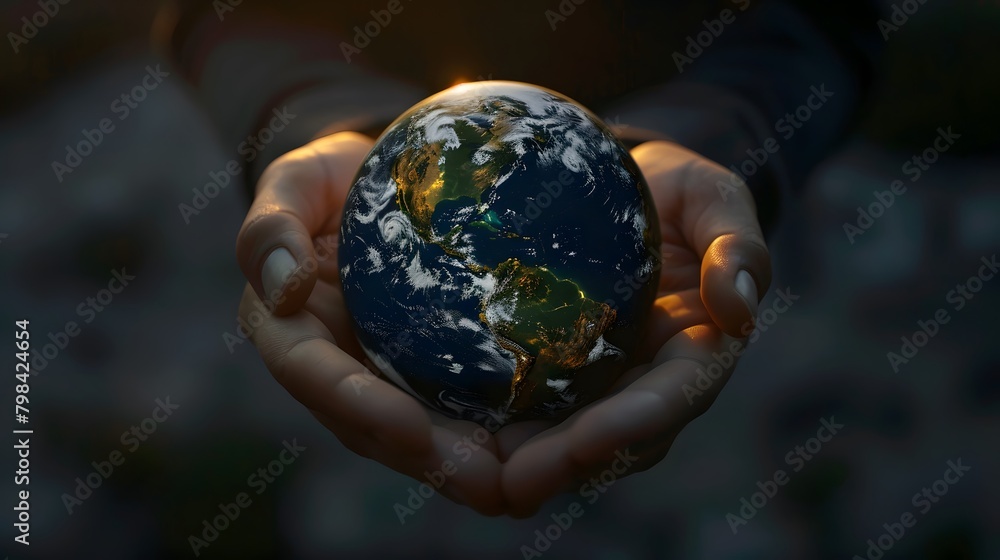 Fototapeta premium save earth background