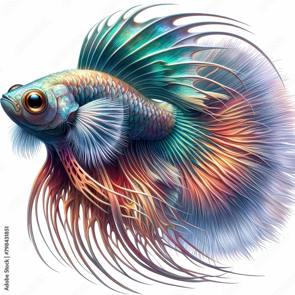 fish on white background fish on white background