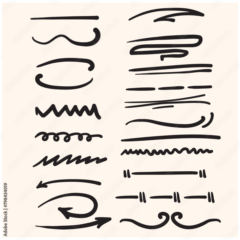 hand drawn doodle line art with illustration style doodle and line art hand drawn doodle line art with illustration style doodle and line art