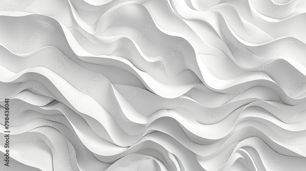 Fototapeta premium The image is a white background with a wave pattern