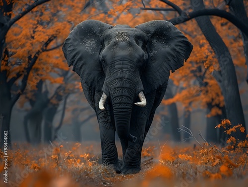 Awe-Inspiring Elephant in the Peaceful Surroundings