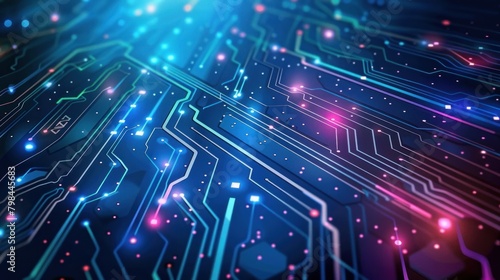 Wallpaper Mural circuit board background tech Torontodigital.ca