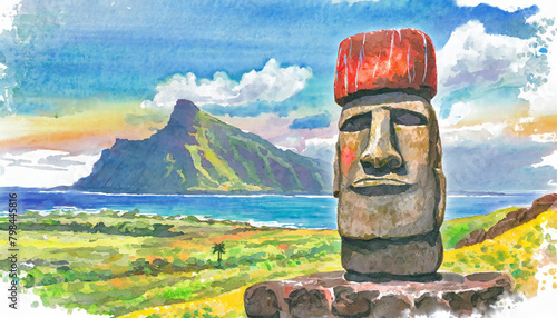 moai statue photo
