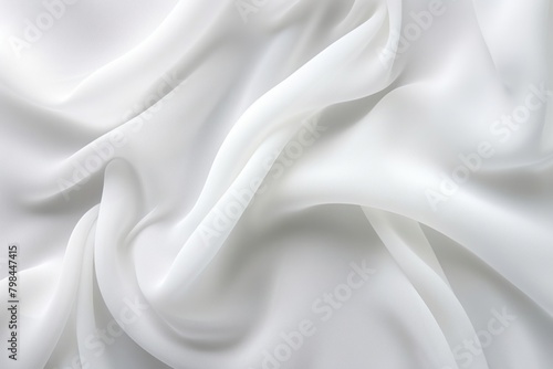 Chiffon white silk.
